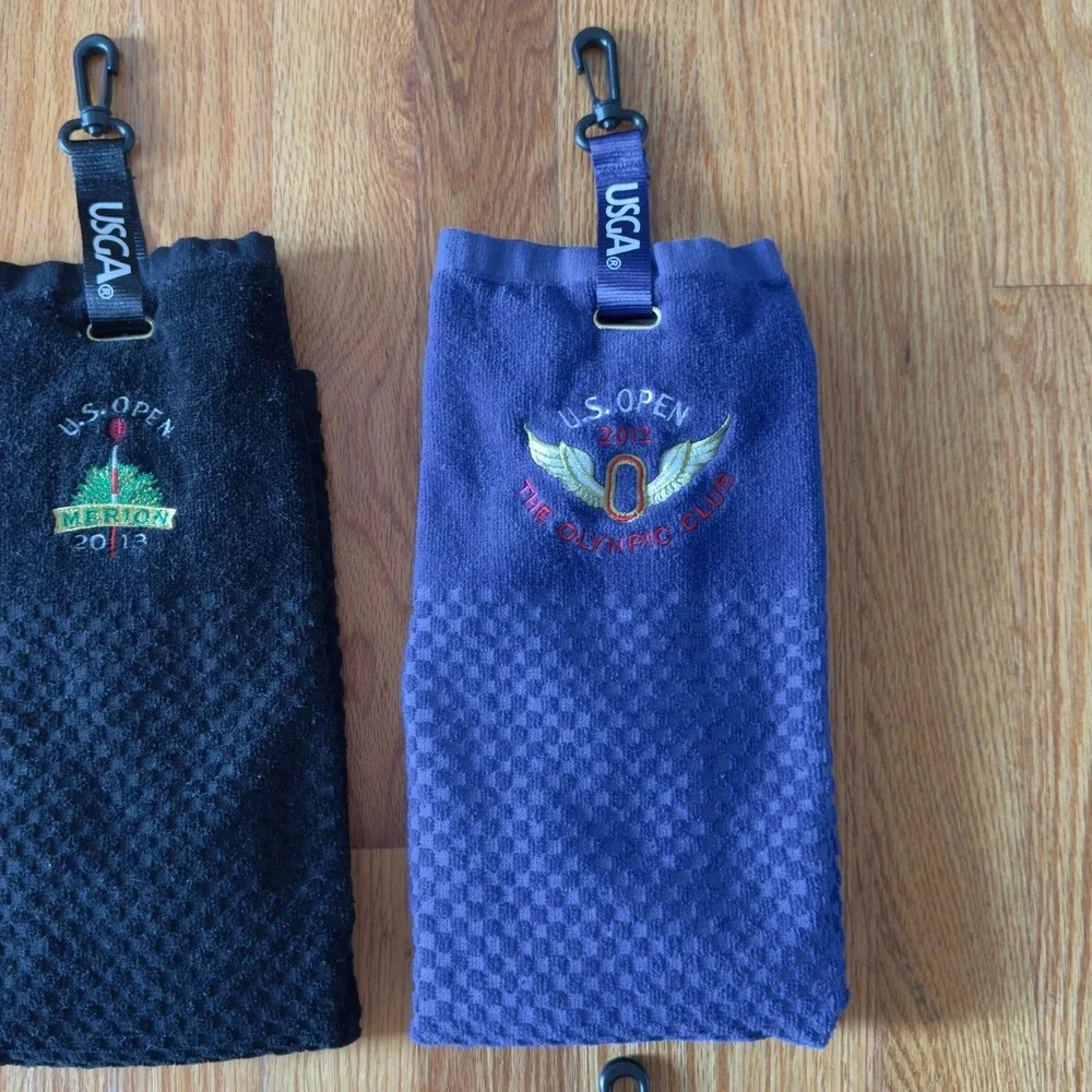 6 U.S. OPEN Golf Towels 2011-2016‎ USGA MEMBER Cloth Clip Oakmont Chambers Bay